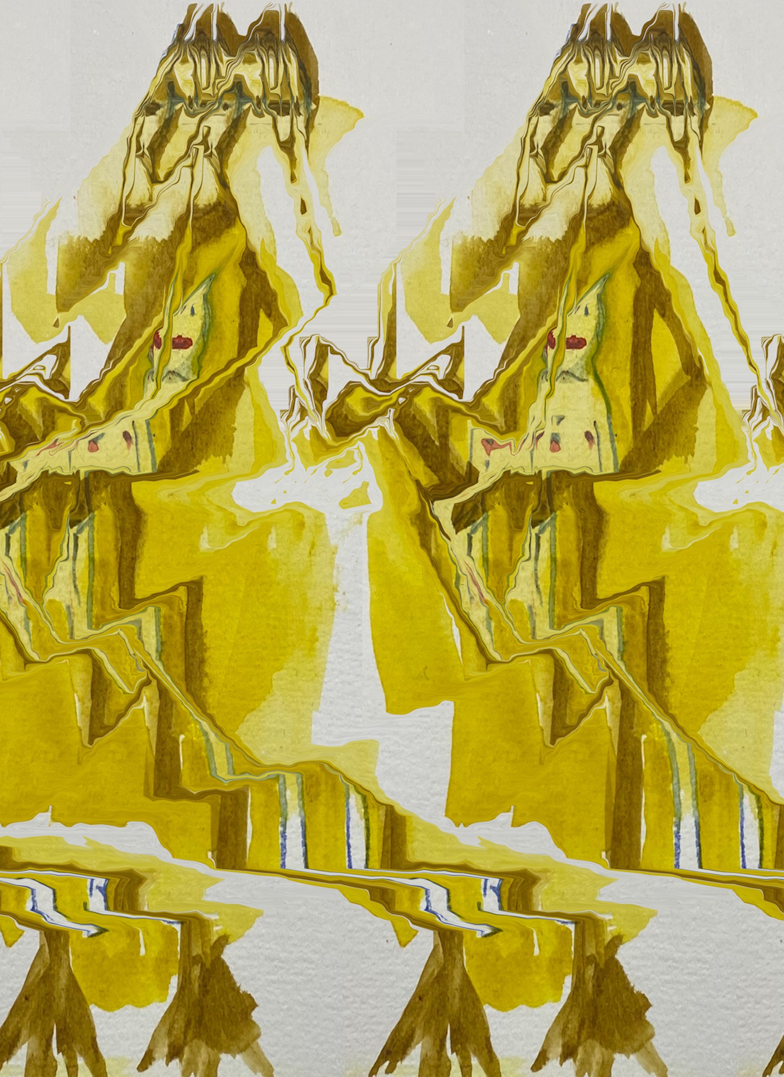 Performance documentation of dispersion of subjectivity by LABOUR (Farahnaz Hatam & Colin Hacklander) at Musée d’Art Moderne Grand-Duc Jean, Luxembourg 6