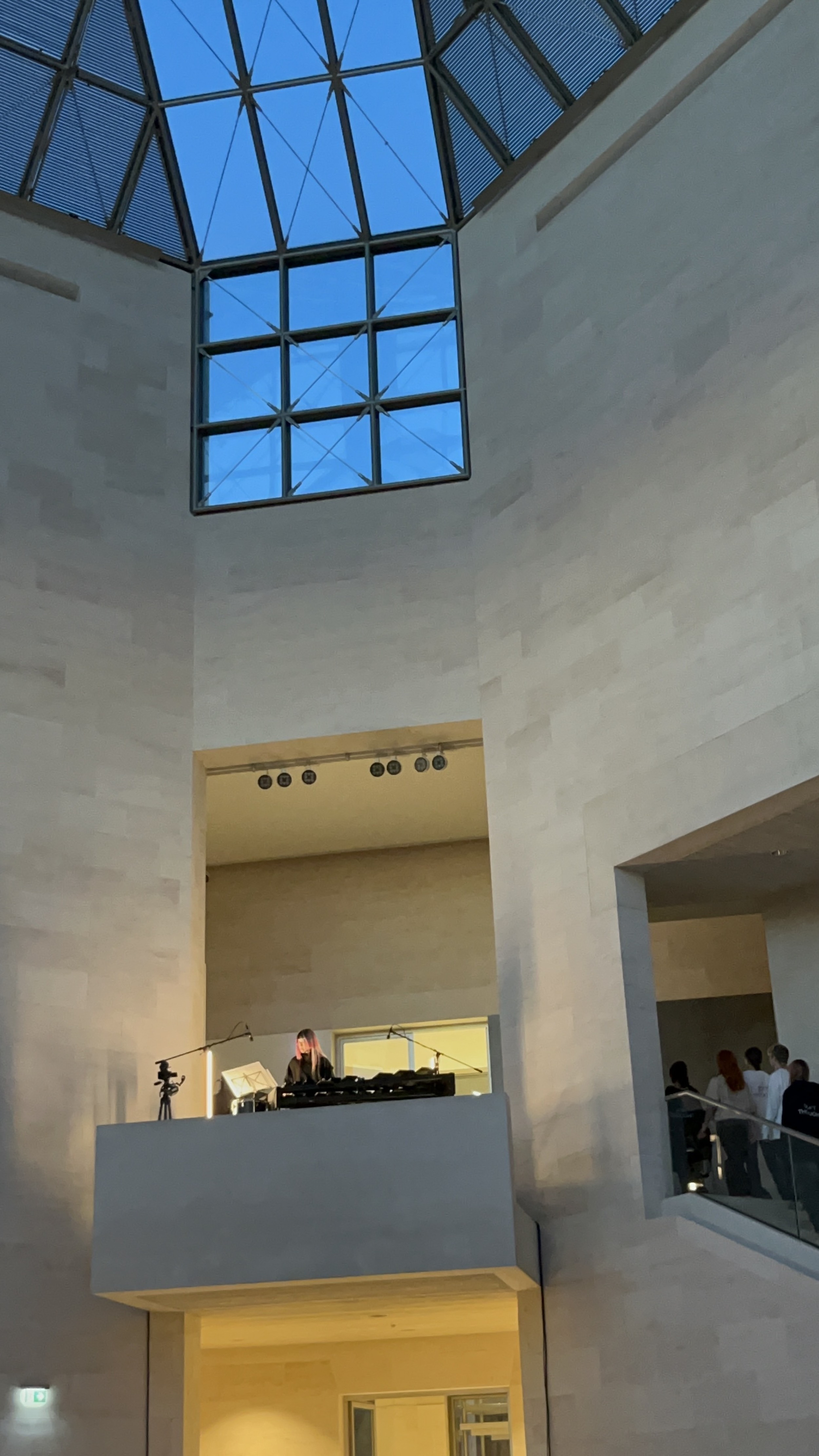 Performance documentation of dispersion of subjectivity by LABOUR (Farahnaz Hatam & Colin Hacklander) at Musée d’Art Moderne Grand-Duc Jean, Luxembourg 8