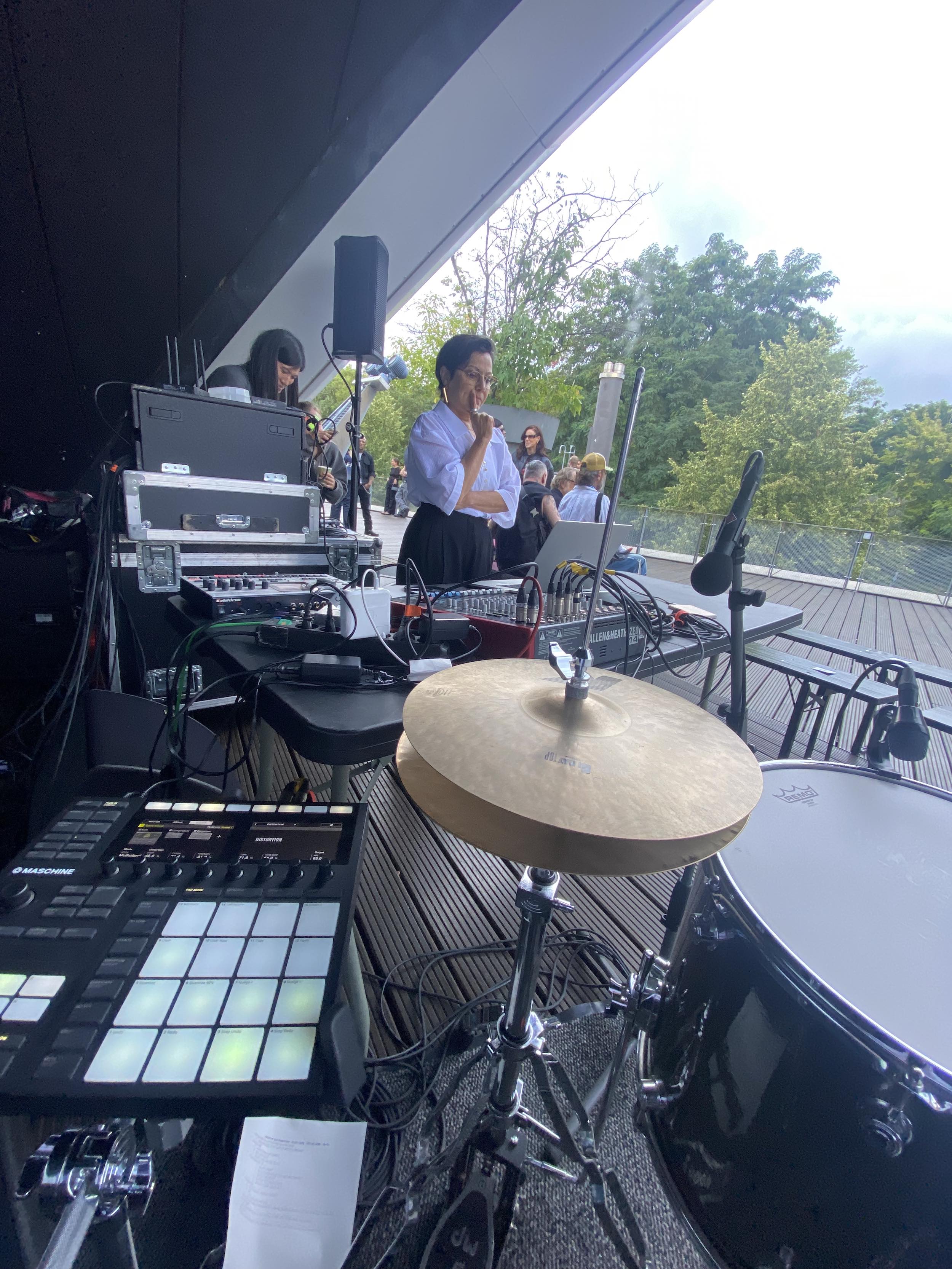 Resistance Throuh Rituals by GmbH with Music by LABOUR (Farahnaz Hatam & Colin Hacklander) at Tempodrome Berlin for Spring 2025 Season's show 3