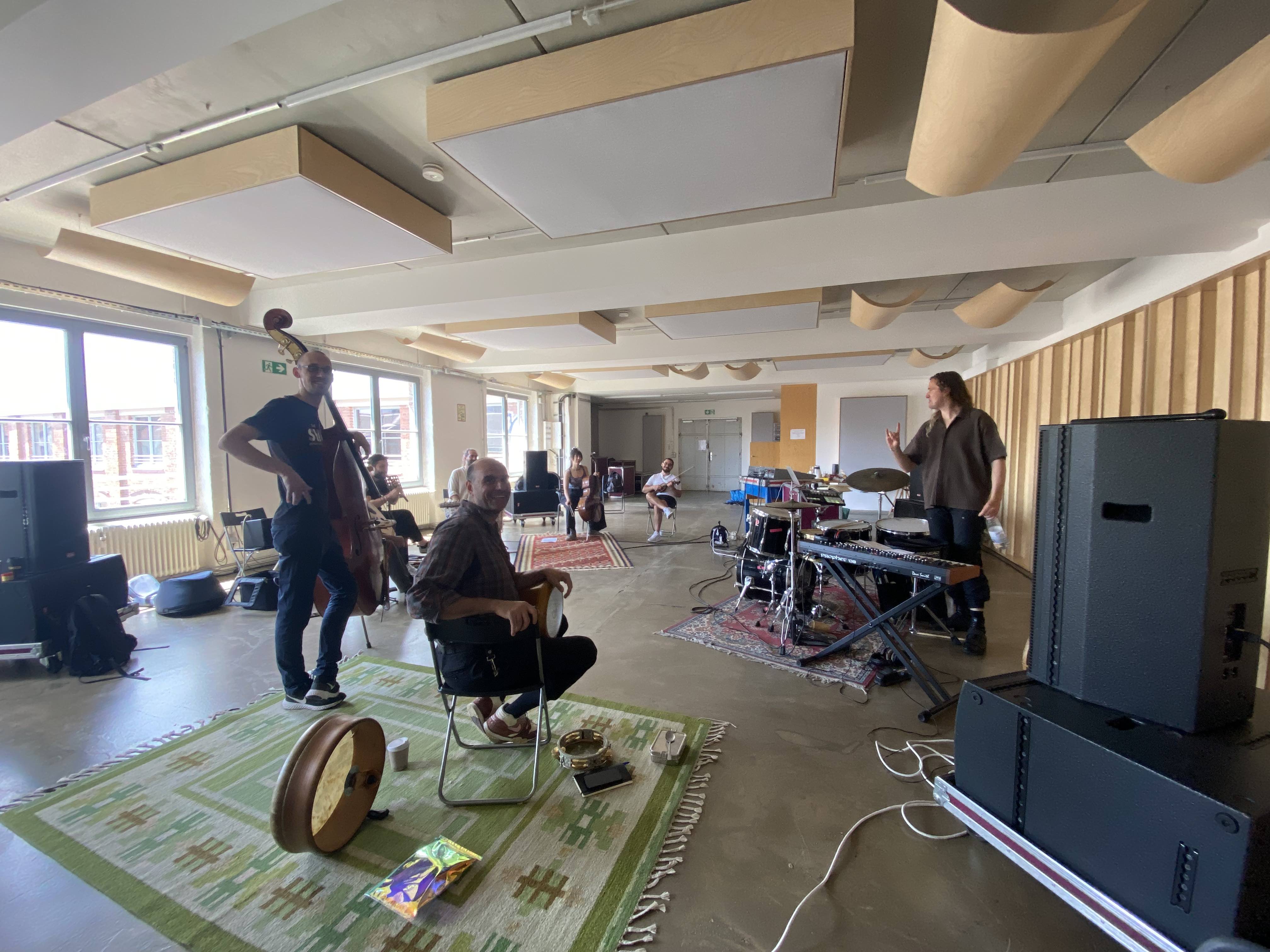 Resistance Throuh Rituals by GmbH with Music by LABOUR (Farahnaz Hatam & Colin Hacklander) at Tempodrome Berlin for Spring 2025 Season's show 4