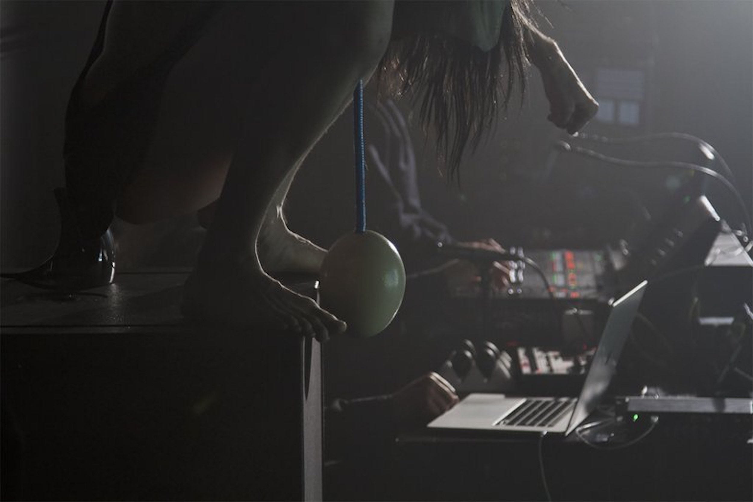 Performance of uproar with music by LABOUR (Farahnaz Hatam & Colin Hacklander) 1